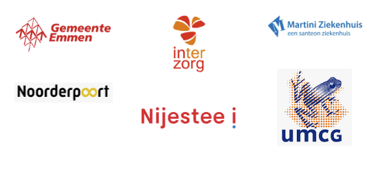 logo's van organisaties waar Drivar mee werkt, waaronder UMCG, Hanzehogeschool, UWV, Windesheim, Martini Ziekenhuis en gemeenten in Noord-Nederland